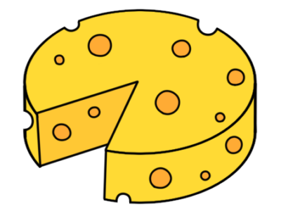 チーズ　丸　円形　フリー素材