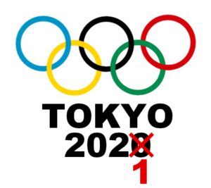 東京オリンピック延期　2020→2021　フリー素材　イラスト　五輪