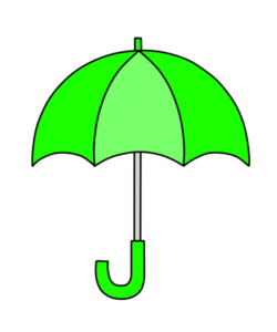 傘　フリー素材　雨　梅雨　緑