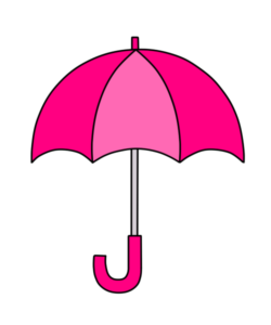 傘　フリー素材　雨　梅雨　ピンク