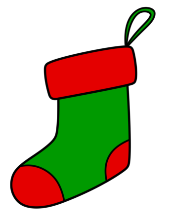 クリスマスの靴下 フリー素材 無料イラスト フリーイラストの かくぬる素材工房