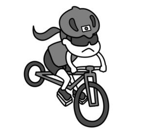 自転車競技　オリンピック日本代表　白黒フリー素材　女子