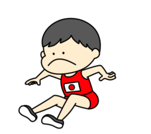 陸上　幅跳び　オリンピック日本代表　フリー素材　男子