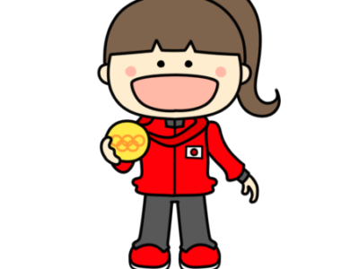 メダリスト　オリンピック日本代表　フリー素材　女子　金