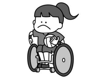 車椅子ラグビー　パラリンピック　日本代表　白黒フリー素材　女子