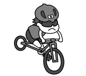 自転車　パラリンピック　日本代表　白黒フリー素材　男子